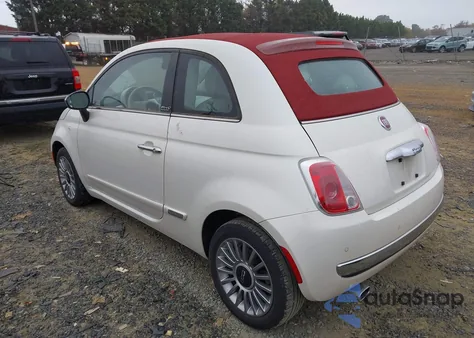 2012 Fiat 500C Lounge z USA, uszkodzony, nr VIN 3C3CFFER2CT360730